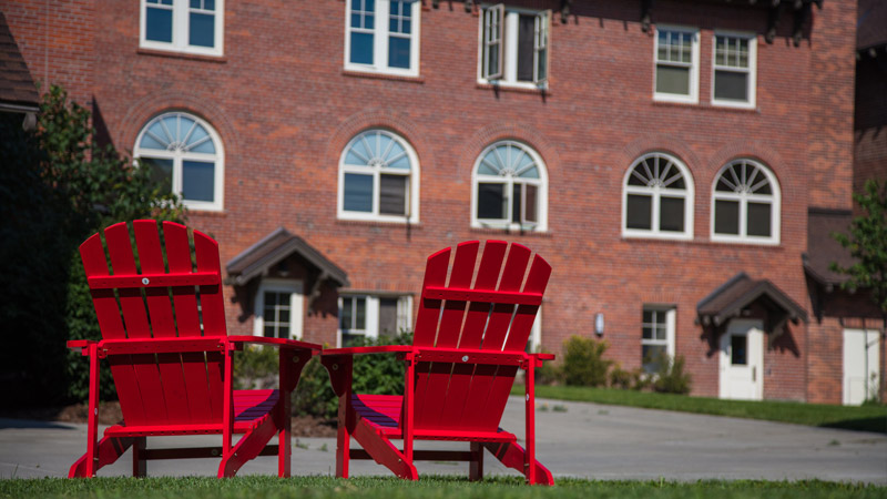 Senior couple outdoors